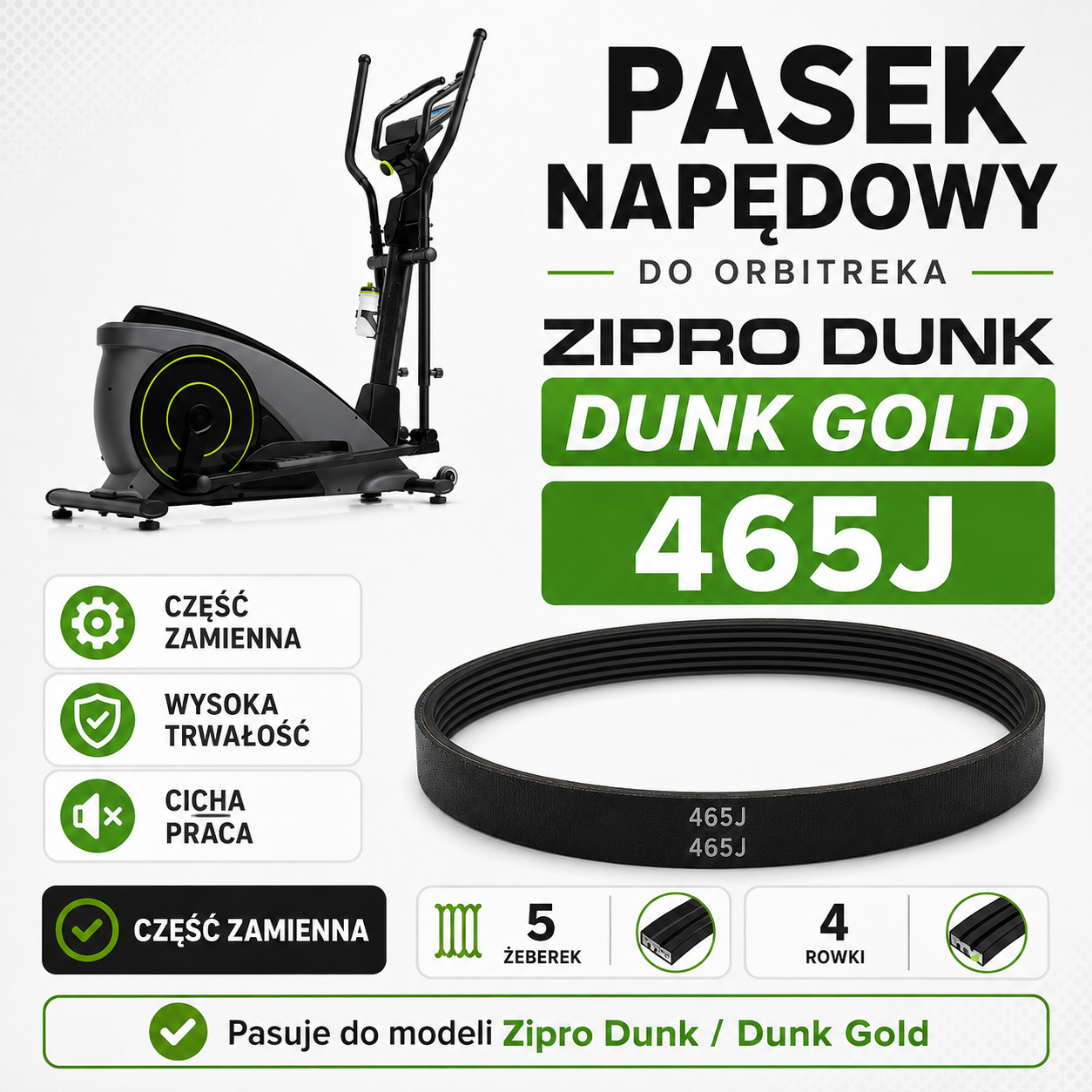 pasek-napedowy-465j-zipro-dunk-dunk-gold.jpg Pasek napędowy 465J do orbitreka Zipro Dunk i Dunk Gold