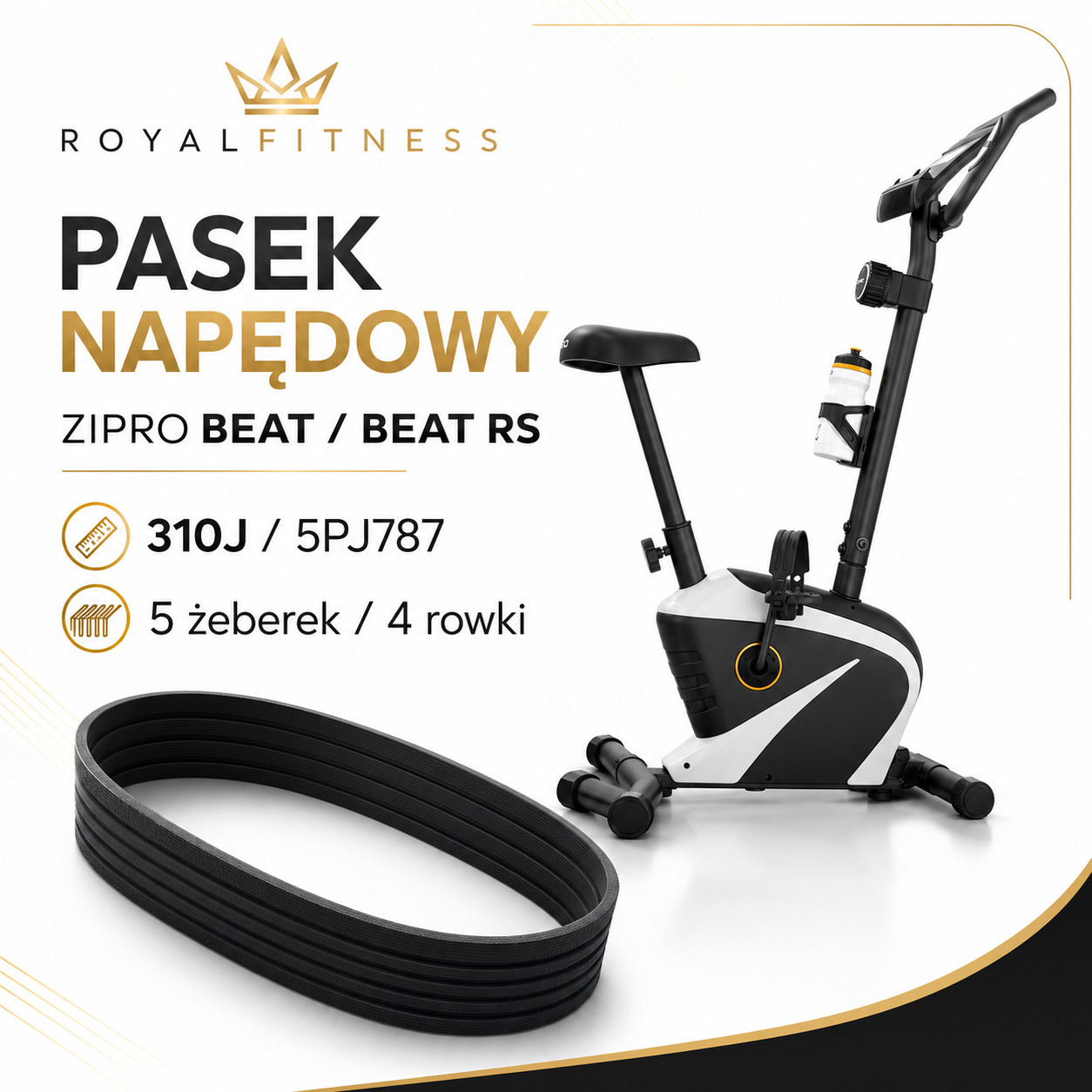 Pasek napędowy Zipro Beat i Beat RS 310J Pasek napędowy 5PJ787 310J do rowerka Zipro Beat i Beat RS