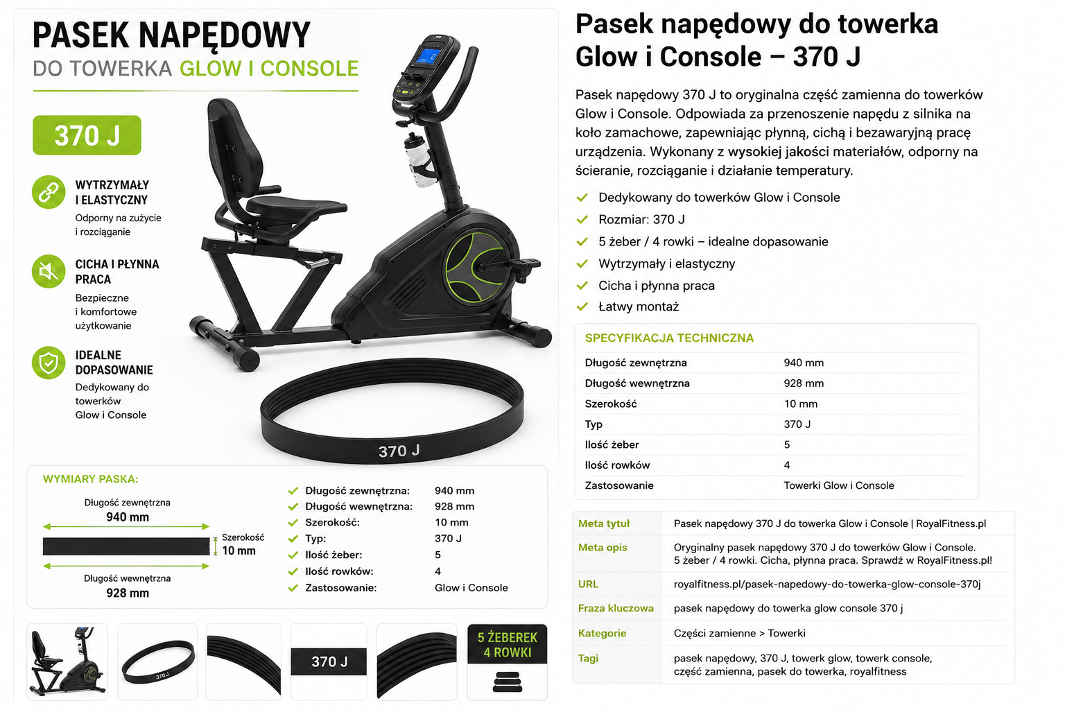 pasek-napedowy-5pj370-370j-zipro-glow-iconsole.jpg Pasek napędowy 5PJ370 370J do rowerka ZIPRO Glow iConsole