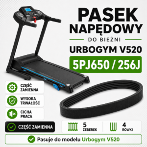 Pasek napędowy 5PJ650 / 256J z 5 żebrami do bieżni Urbogym V520.