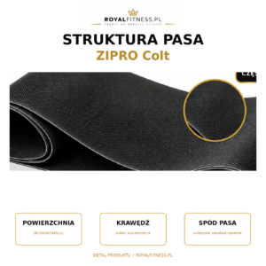 Pas biegowy ZIPRO Colt 2550 × 400 mm – wysoka jakość i dopasowanie