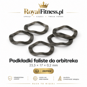 Podkładki faliste do orbitreka 23,5 × 17 × 0,2 mm – kasowanie luzu osi