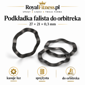 Podkładka falista do orbitreka 27 × 21 × 0,3 mm ze stali węglowej