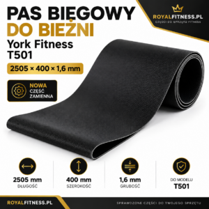 Pas biegowy do bieżni York Fitness T501 2505 × 400 × 1,6 mm