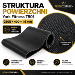 Struktura powierzchni pasa biegowego do York Fitness T501