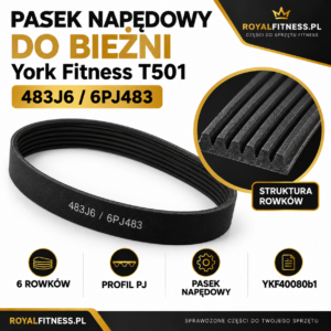 Profil PJ i 6 rowków paska napędowego York Fitness T501