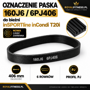 Profil PJ i 6 rowków paska napędowego inSPORTline inCondi T20i