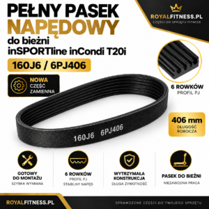 Pasek napędowy 160J6 6PJ406 do bieżni inSPORTline inCondi T20i