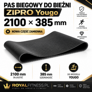 Pas biegowy do bieżni ZIPRO Yougo 2100 × 385 mm