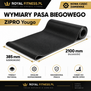Wymiary pasa biegowego ZIPRO Yougo 2100 × 385 mm