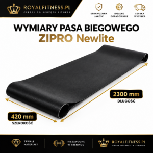 Wymiary pasa biegowego ZIPRO Newlite 2300 × 420 mm