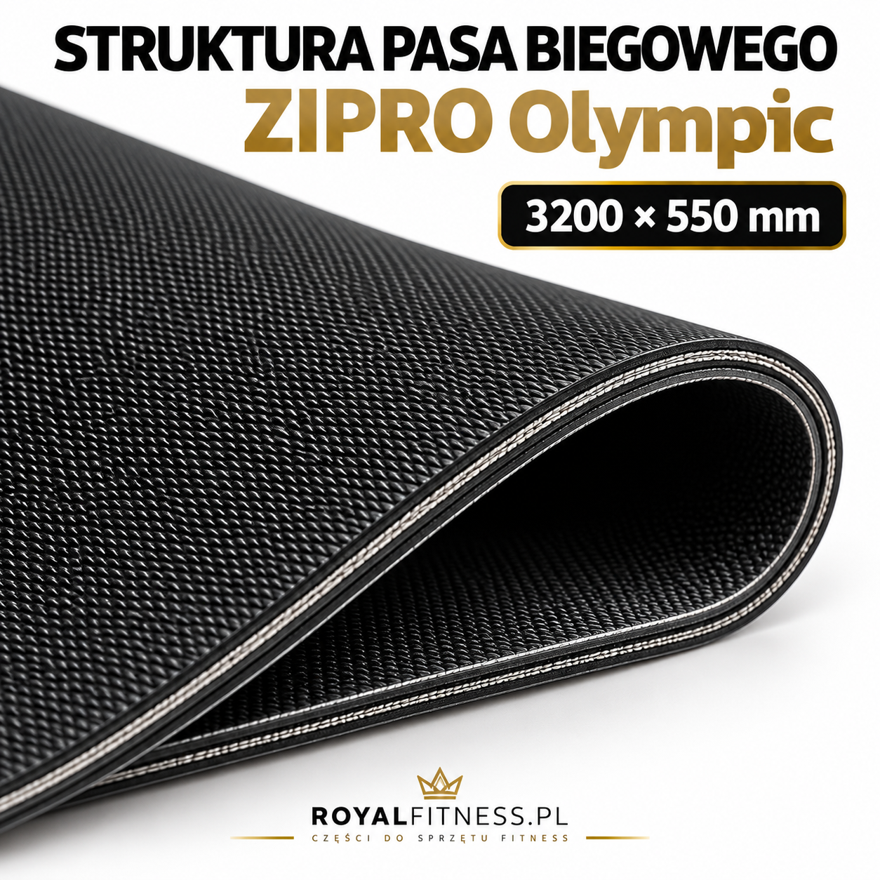 Struktura pasa biegowego ZIPRO Olympic Struktura powierzchni pasa biegowego ZIPRO Olympic