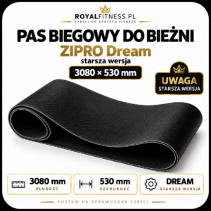 Pas biegowy ZIPRO Dream starsza wersja 3080 × 530 mm