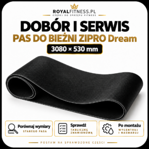 Struktura powierzchni pasa biegowego ZIPRO Dream