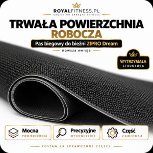 Struktura powierzchni pasa biegowego ZIPRO Dream