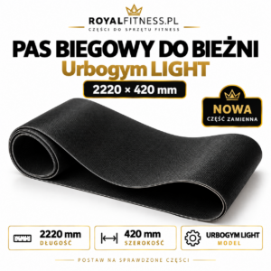 Pas biegowy do bieżni Urbogym LIGHT 2220 × 420 mm