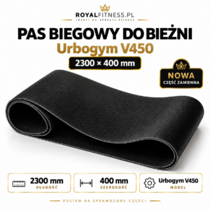 Pas biegowy do bieżni Urbogym V450 2300 × 400 mm